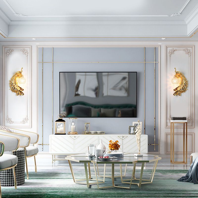 1 lampade a parete a sfera leggera applique in stile moderno