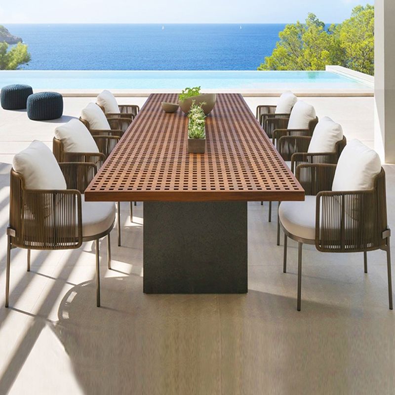 Patio Dining Table Set Rectangular 1/9 Pieces Dining Table Set