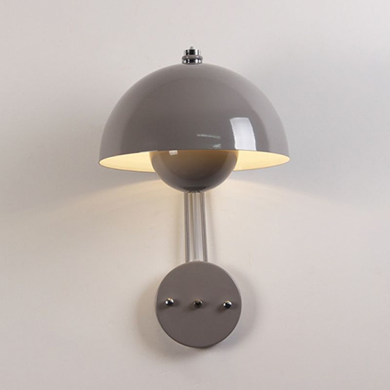 Macaron Wall Light 1-Light Wall Mount Lamp with Metal Shade for Bedroom