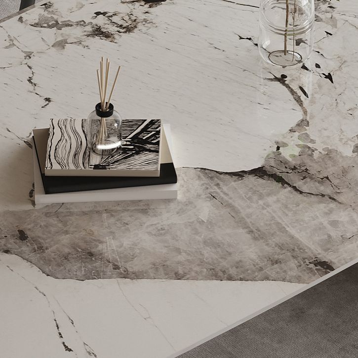 Stone Top Modern Dining Table Set 1/4/5/6 Pcs Dining Set with Padded Chairs