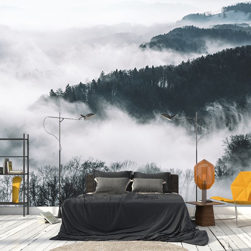 Washable Stain Resistant Mural Wallpaper Quiet Forest Indoor Wall Mural