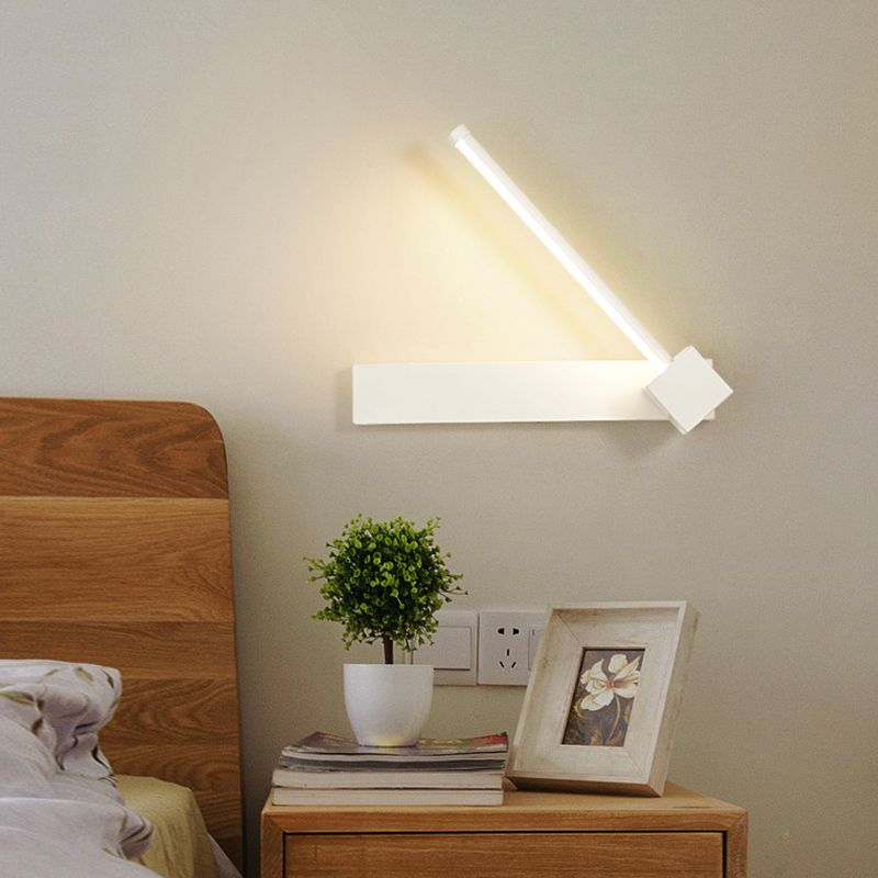 Moderne Metall Wandleuchte rotatable 12 "breit LED -Wandleuchten für Wohnzimmer