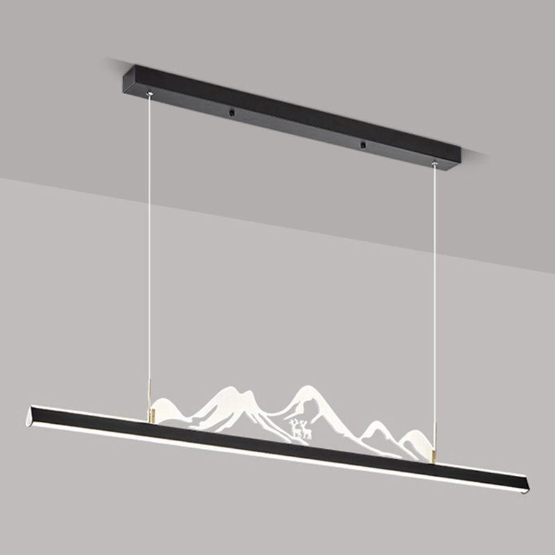 Iluminación moderna de iluminación LED acrílico Luz de luz para comedor para comedor