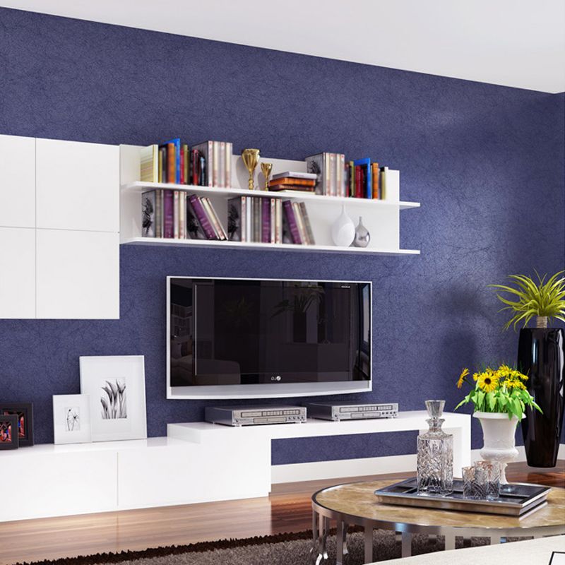 Dark Color Plain Wallpaper Roll Water Resistant Simplicity Living Room Wall Covering