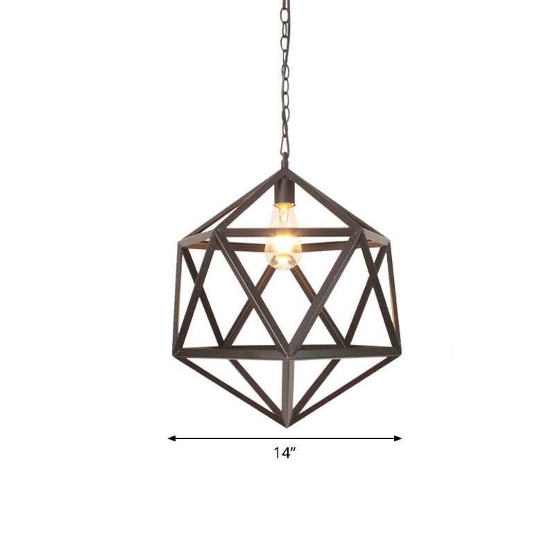 Pendant suspension de la table de salle à manger industrielle de 14 "/ 16" de largeur 1 "