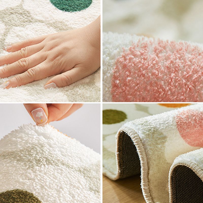 Stylish Color-Blocked Carpet Modern Polyester Area Rug Non-Slip Backing Rug for Drawing Room