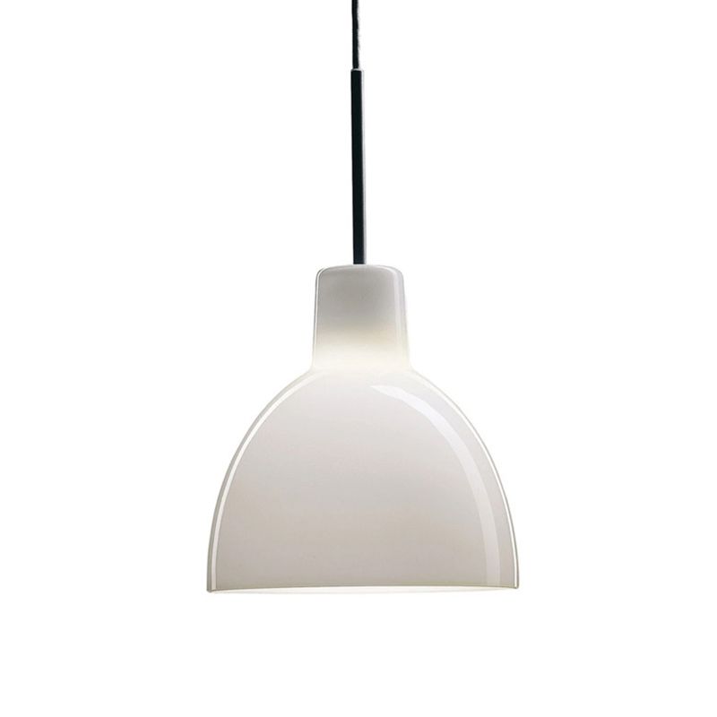 Wit 1 lichte bel hanger lamp Moderne minimalistische glashangende lamp keukengootsteen