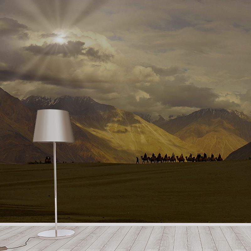 Modern Style Mural Wallpaper Desert Landscape Environment Friendly Bedroom Wall Mural