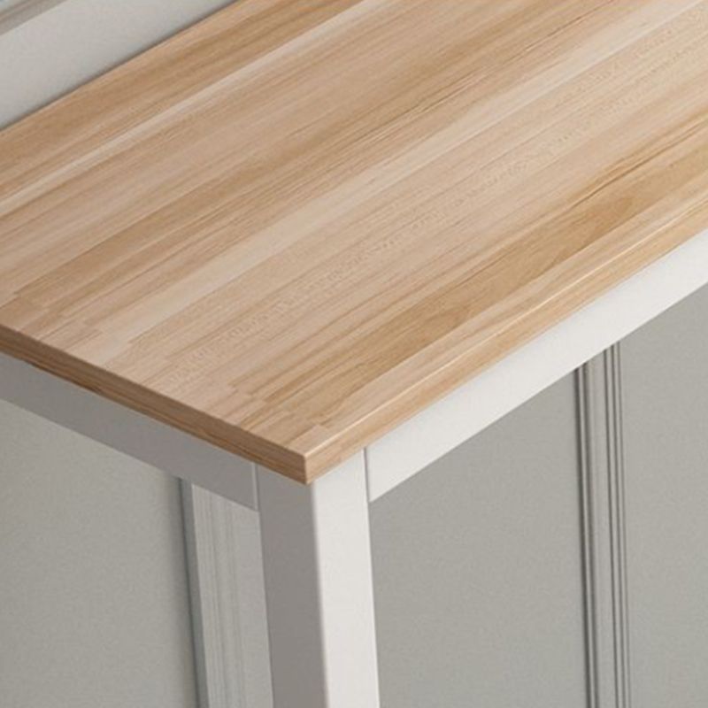 Industrial Rectangle Bar Table Set 1/2/3 Pieces Natural Colour Wood Counter Table