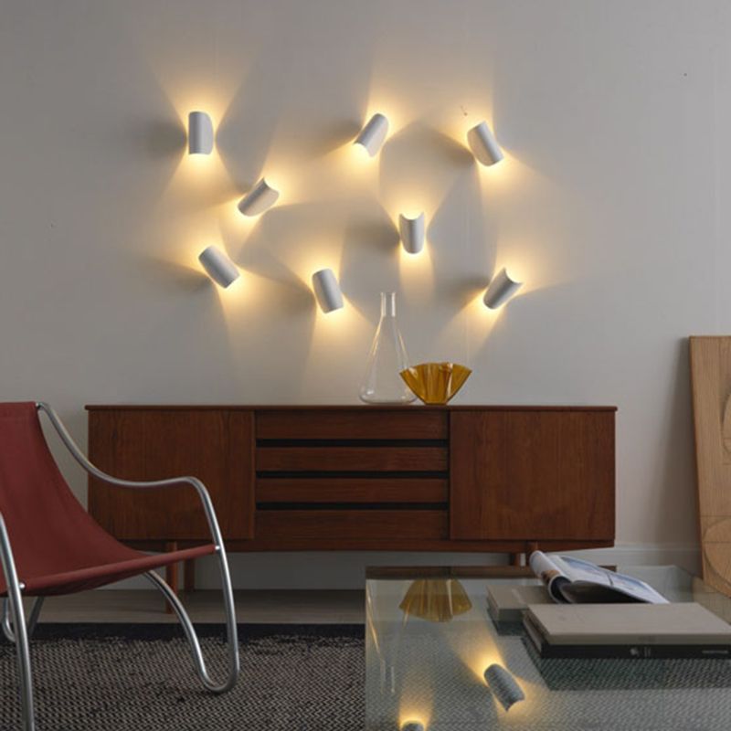 Modern Simple Iron Wall Light Arc Shape Rotatable Wall Lamp for Living Room