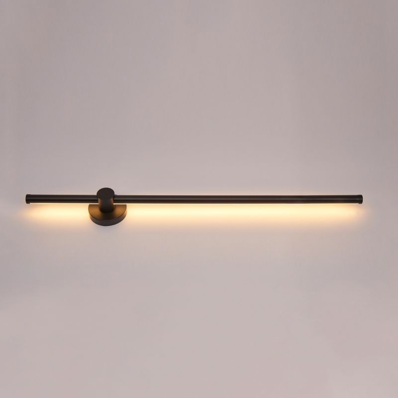 Metalen lineaire wandlicht SCONCES LED HEDENDAAGE WANDELEMUST LICHTBRIJFTE IN ZWART