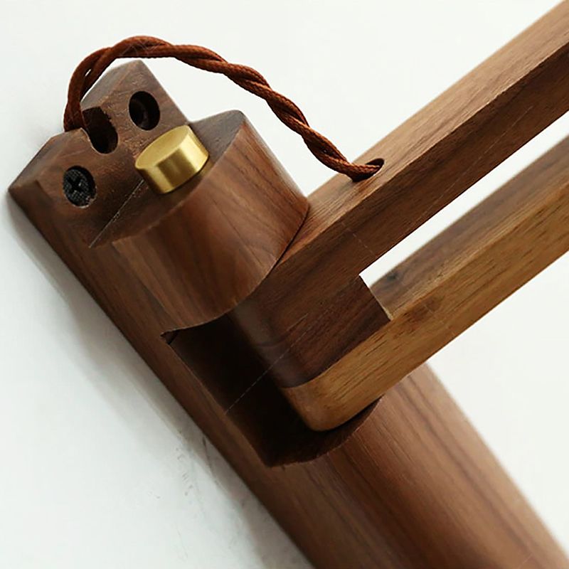 Modern Wood Wall Sconce Bedroom Study Room Lighting Bar Indoor Light
