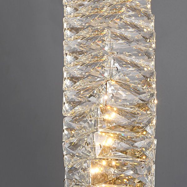 Crystal Island Light Modern LED Island Hanging Light for Dining Room