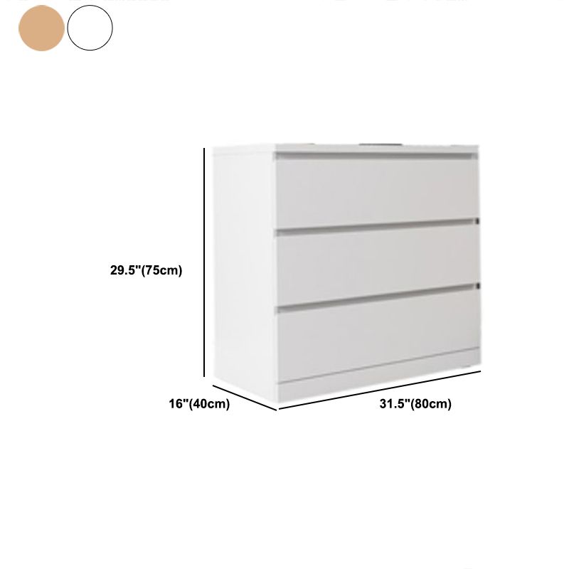 Contemporary Chest Wood Vertical Chest with Drawers for Home/Office