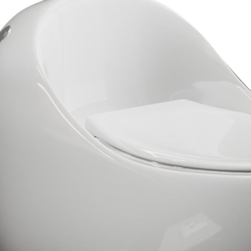Modern Flush Toilet All-In-One Floor Mounted Porcelain Siphon Jet Toilet Bow