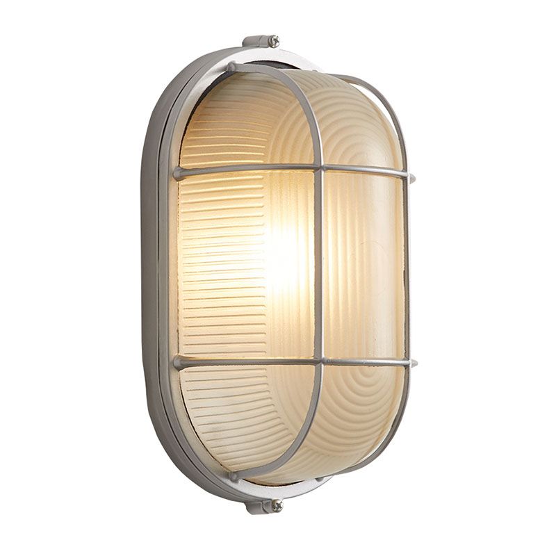 Metal Industrial Wall Sconce Geometric Shape Wall Light with Glass Shade for Courtyard