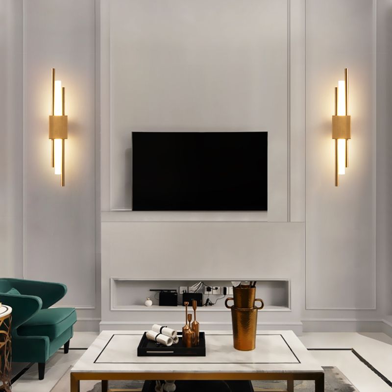 Luces de apliques de pared de tubo de estilo moderno 1 iluminación de montaje de pared ligero