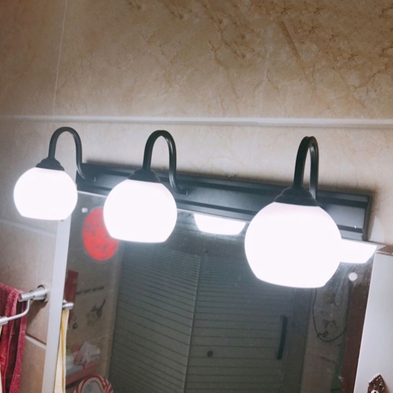 Simplicità vintage Global Vanity Sconce Lights Milk Glass Wall Monte Funtura per bagno