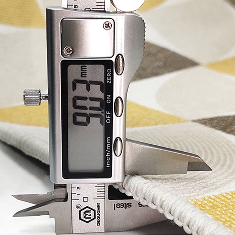 Contemporary Geometry Printed Rug Polyester Indoor Carpet Non-Slip Backing Carpet for Living Room