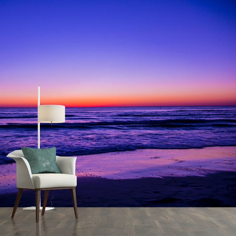 Environment Friendly Photography Wallpaper Sea Beach Living Room Mural Wallpaper