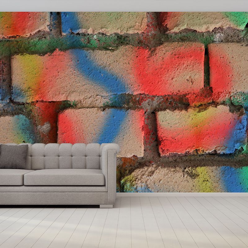 Industrial Style Stone Wallpaper Mural Mildew Resistant Decorative Living Room Wall Mural