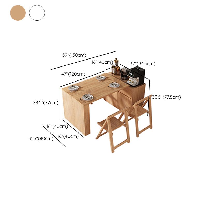 1/3/5 Piece Contemporary Wood Dining Room Chair and Table Set