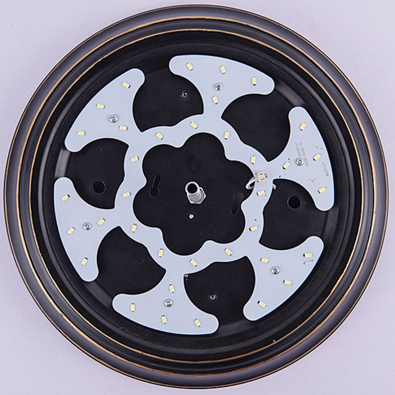 White LED Flush Mount Lighting Classic Style Glass Bowl Flush Ceiling Light Fixture