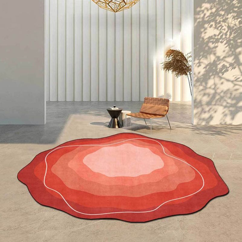 Novelty Ombre Print Carpet Simple Polyester Rug Pet Friendly Area Rug for Living Room