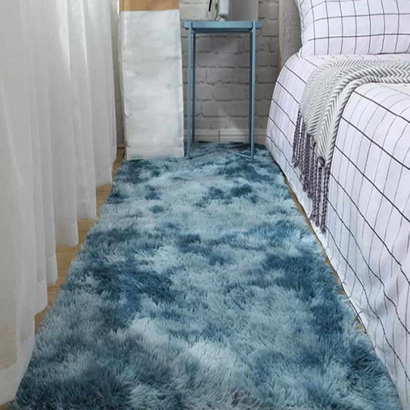 Alfombra de poliéster moderno de color rosa claro alfombra de respaldo de tipe-dye para sala de estar para sala de estar