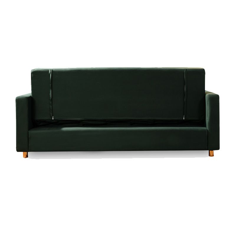 Square Arms Futon Foldable Pillow Included Sleeper Sofa with Storage