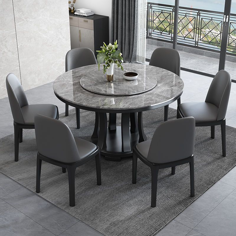 Modern Sintered Stone Table Pedestal Dining Table for Dining Room