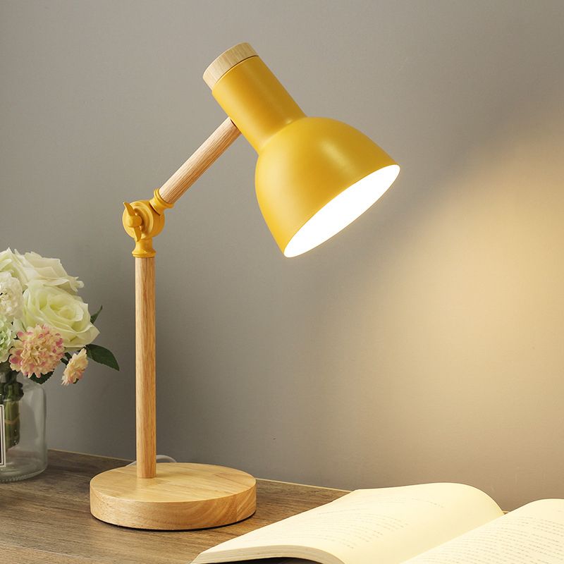 Lámpara de mesa de tono de cúpula moderna 1 luz de mesa de luz