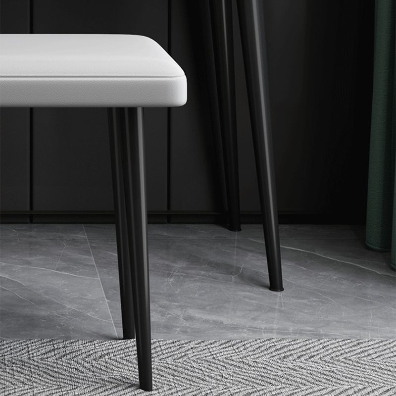 Modern Stone Top Vanity Makeup Dressing Table Stool Set Grey Stool