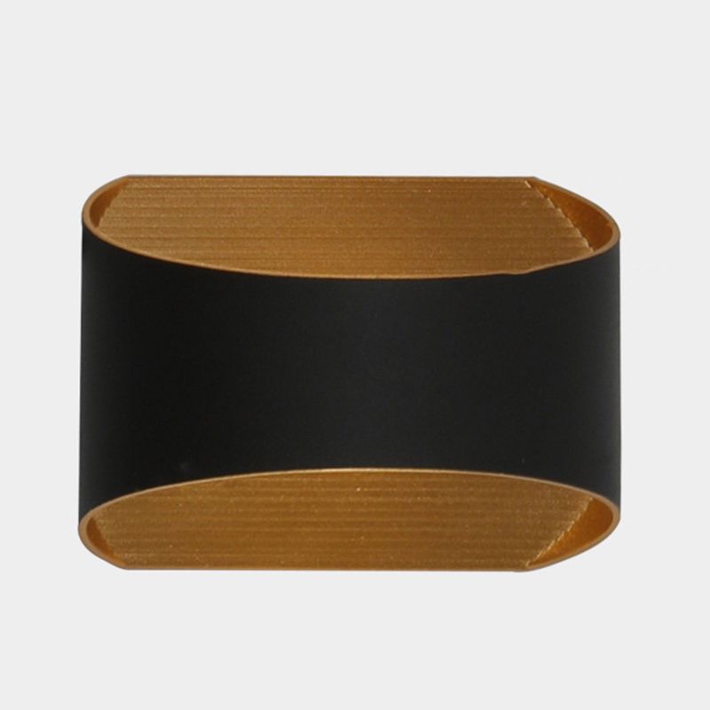 Modern Style Wall Sconce Metal 2 Light Sconces in Black for Outdoor