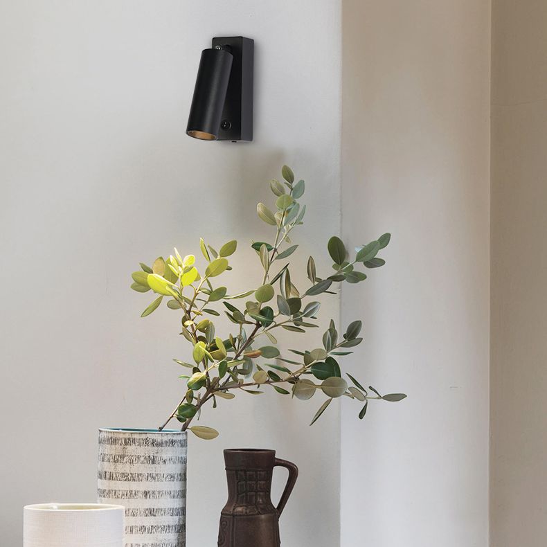 Lámpara de pared rectangular de aluminio de lectura de LED minimalista moderno con sombra acrílica