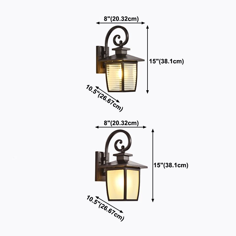 Wrought Iron Wall Lamp Sconce Industrial Armed Outdoor Sconce Light Fixture