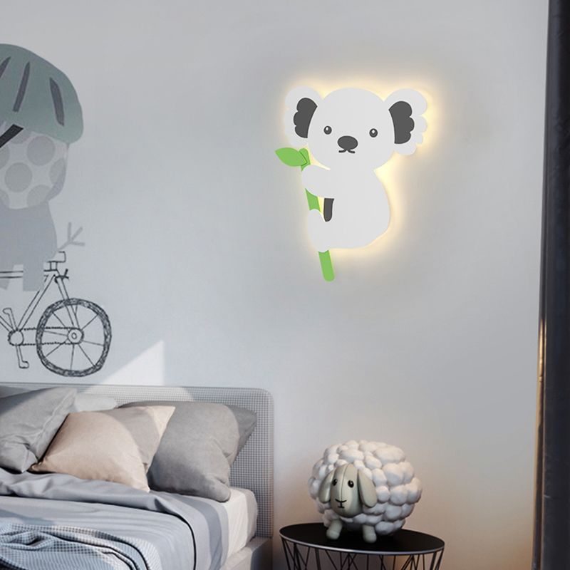 Modern Style Unique Shape Wall Sconce Metal 1 Light Sconce Lighting for Children's Room