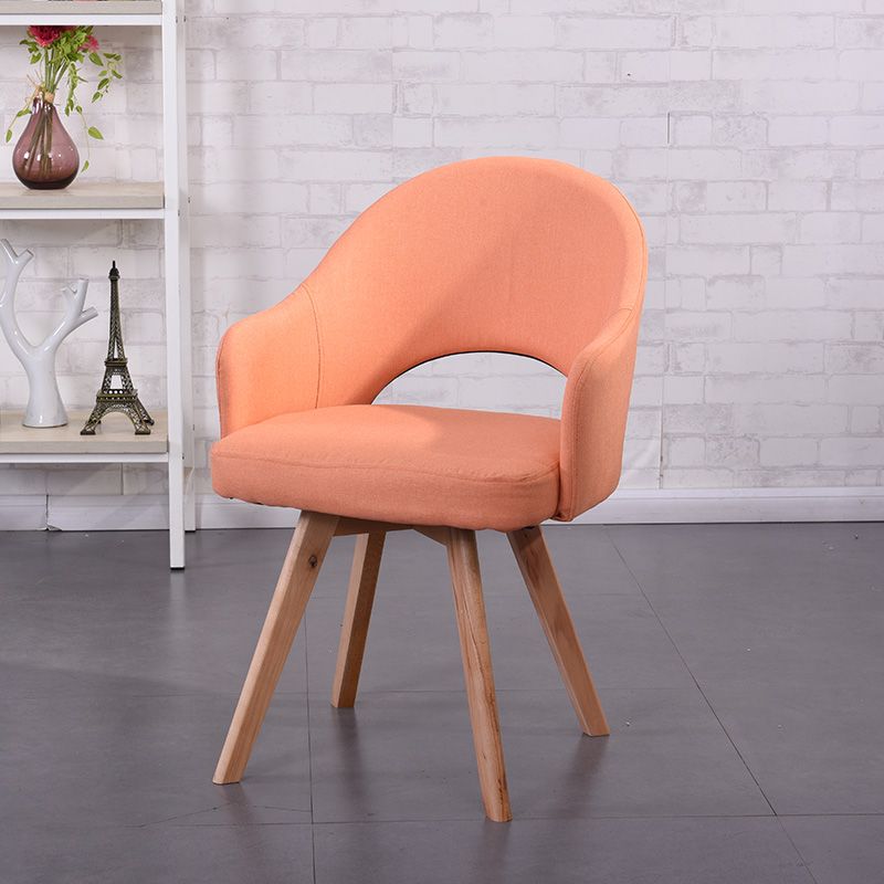 Chaises de salle à manger en bois modernes, fauteuils latéraux à dossier ouvert pour la cuisine