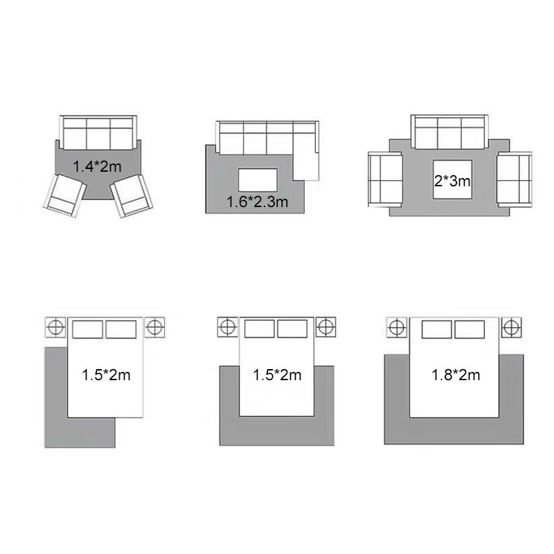 Grey Modern Area Rug Stripe Pattern Polyester Area Carpet Non-Slip Backing Rug for Living Room