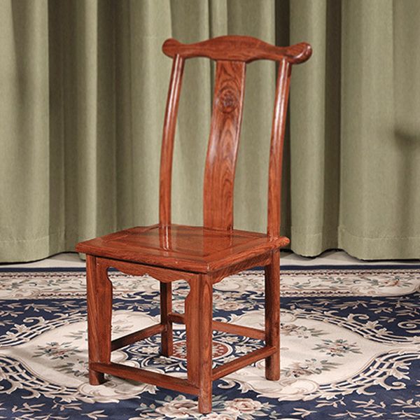 Modern Style Dining Chair Wooden Slat Back Side Chair for Living Room