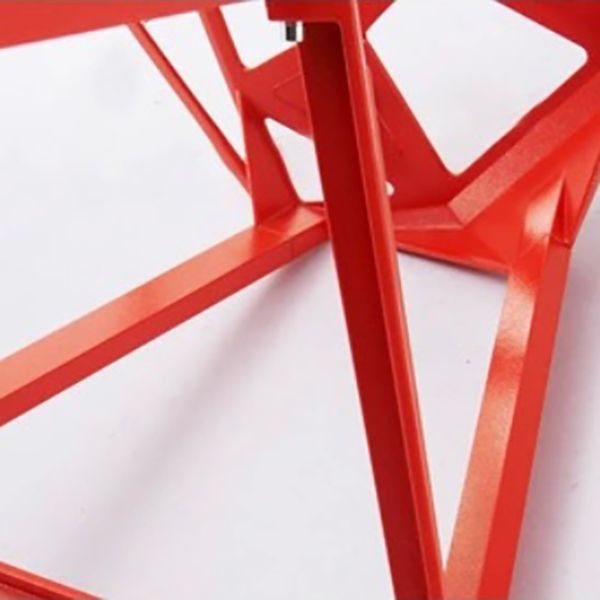 Modern Armless Backrest Counter Stool Iron Milk Tea Shop Bar Stool with Seat and Pedal