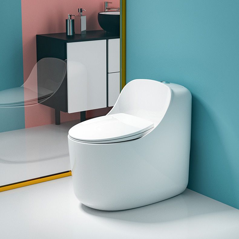 Floor Mount Flush Toilet Concealed Tank One-Piece Toilet with Slow Close Seat