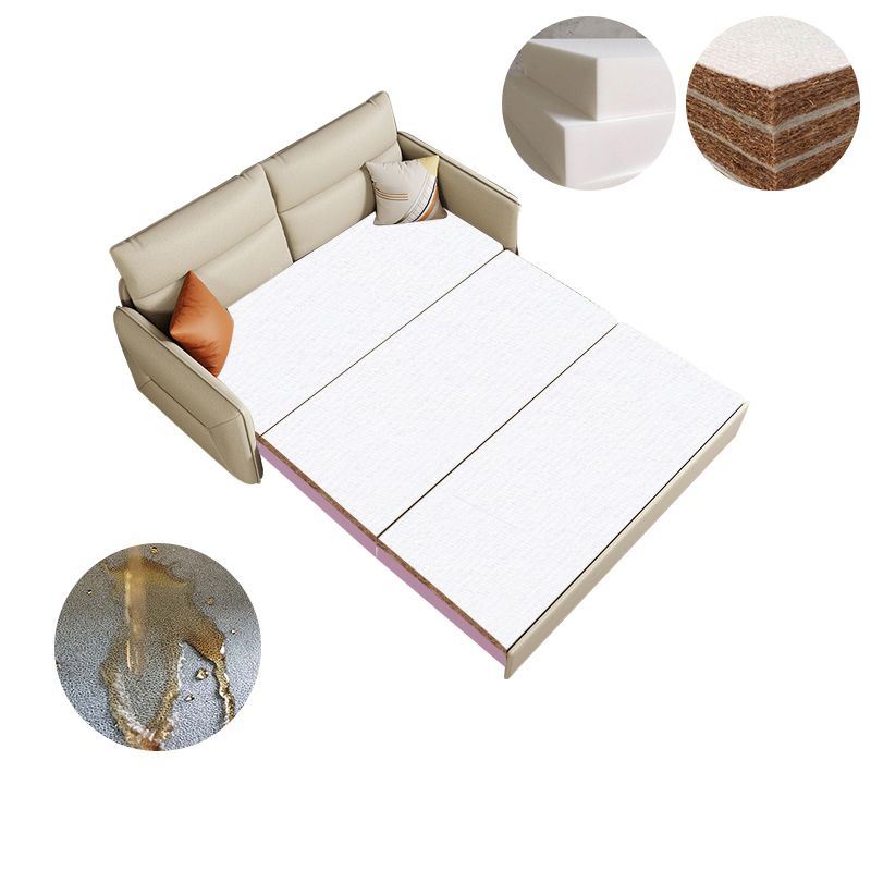 Faux Leather Stain Resistant Sofa Bed Contemporary Bed Sofa Couch