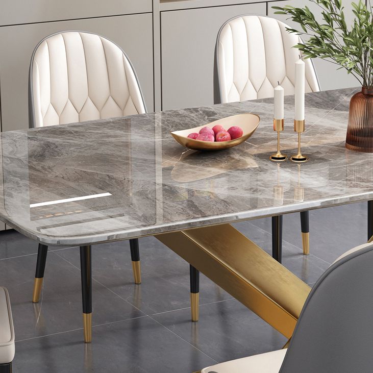 Minimalistische gesinterde stenen top standaard eettafel rechthoekige eettafel voor keuken