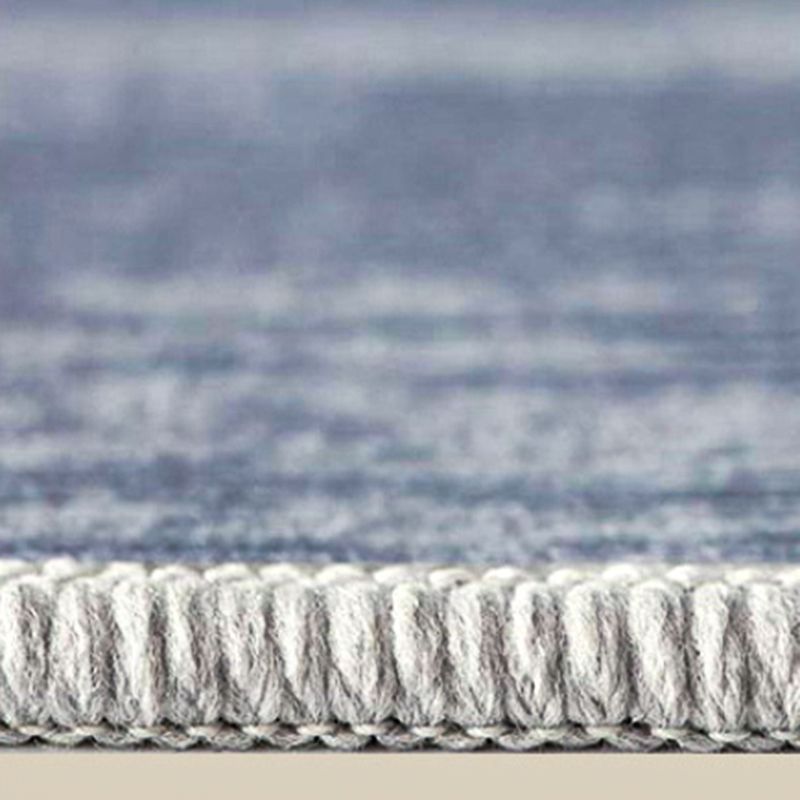 Grey Casual Indoor Rug Polyester Abstract Graphic Rug Non-Slip Backing Rug for Living Room