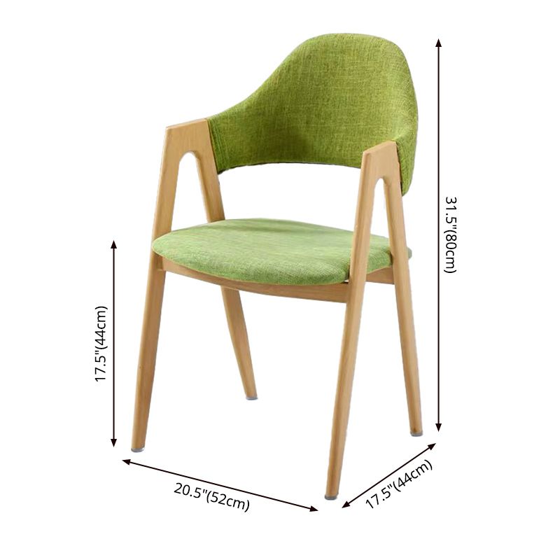 Chaise de salle à manger en bois de Style Glam, finition mate, dossier solide, pour la maison