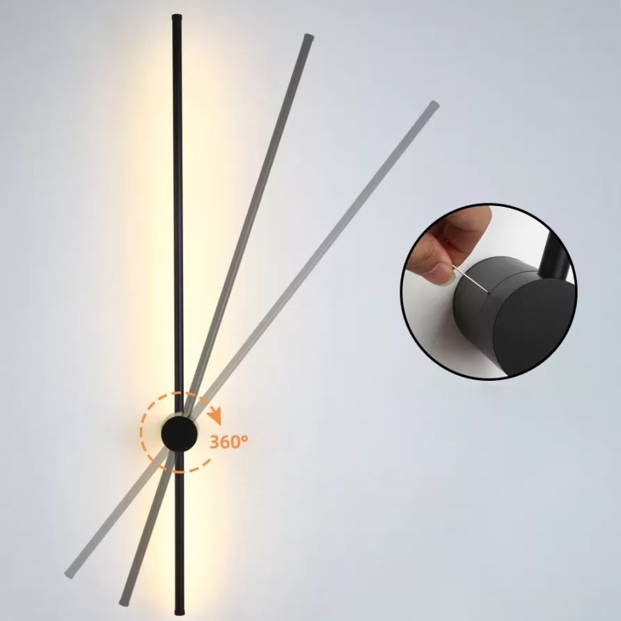 1 Licht linearer Wandleuchten moderner minimalistischer Eisenleuchten Wandleuchte