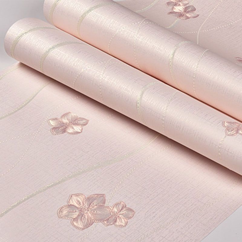 Neutral Color Wall Decor 31'L x 20.5"W Non-Woven Moisture-Resistant Magnolia Deign Wallpaper