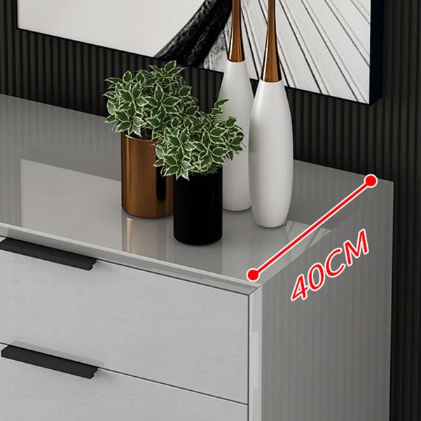 Contemporary Vertical Chest Wood Chest with Drawers for Bedroom