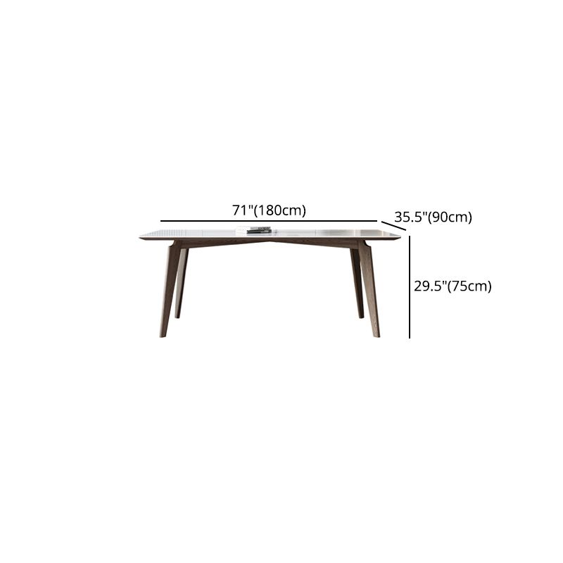 Modern Rectangle Sintered Stone Top Dining Set 1/4/5/7 Pieces Dining Table with Chairs